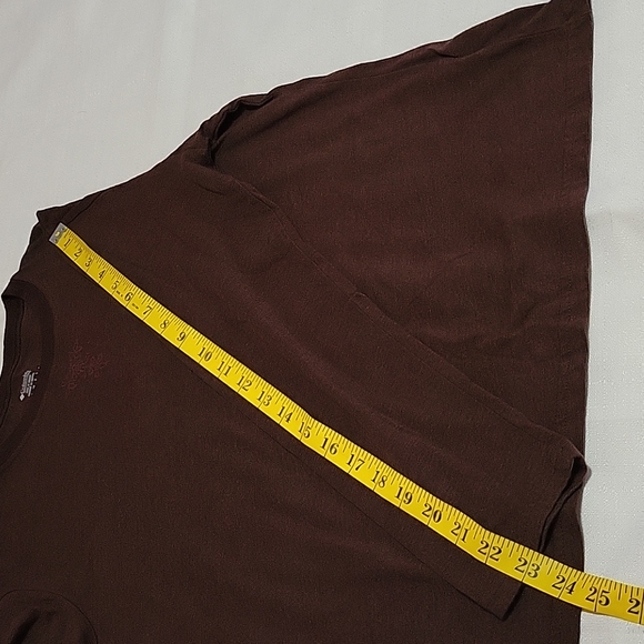 Columbia brown graphic long sleeve tee Women's large - Picture 6 of 8